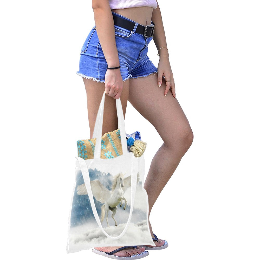 WHITE UNICORN Canvas Tote Bag - The Cool Collective AU