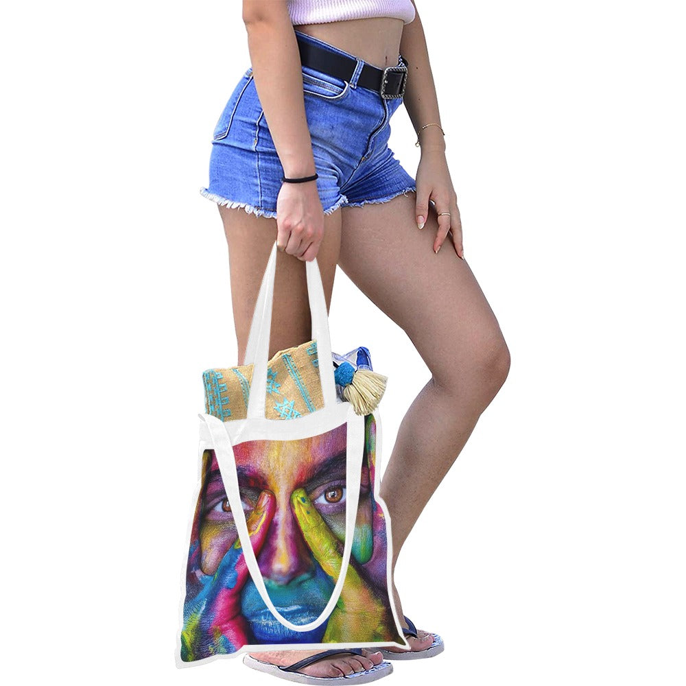 COLOUR ME HAPPY Canvas Tote Bag - The Cool Collective AU