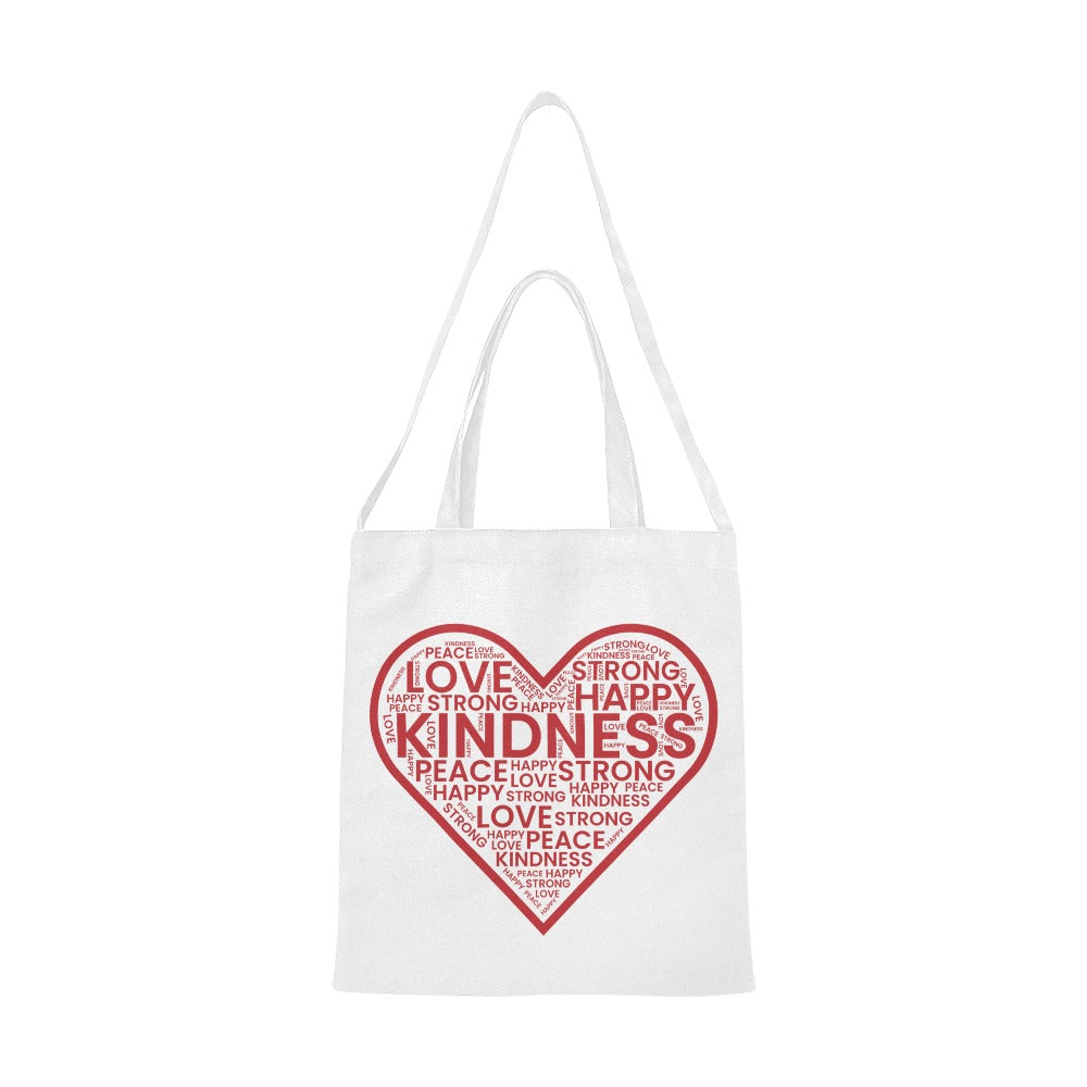 LOVE IS WORD ART Canvas Tote Bag - The Cool Collective AU