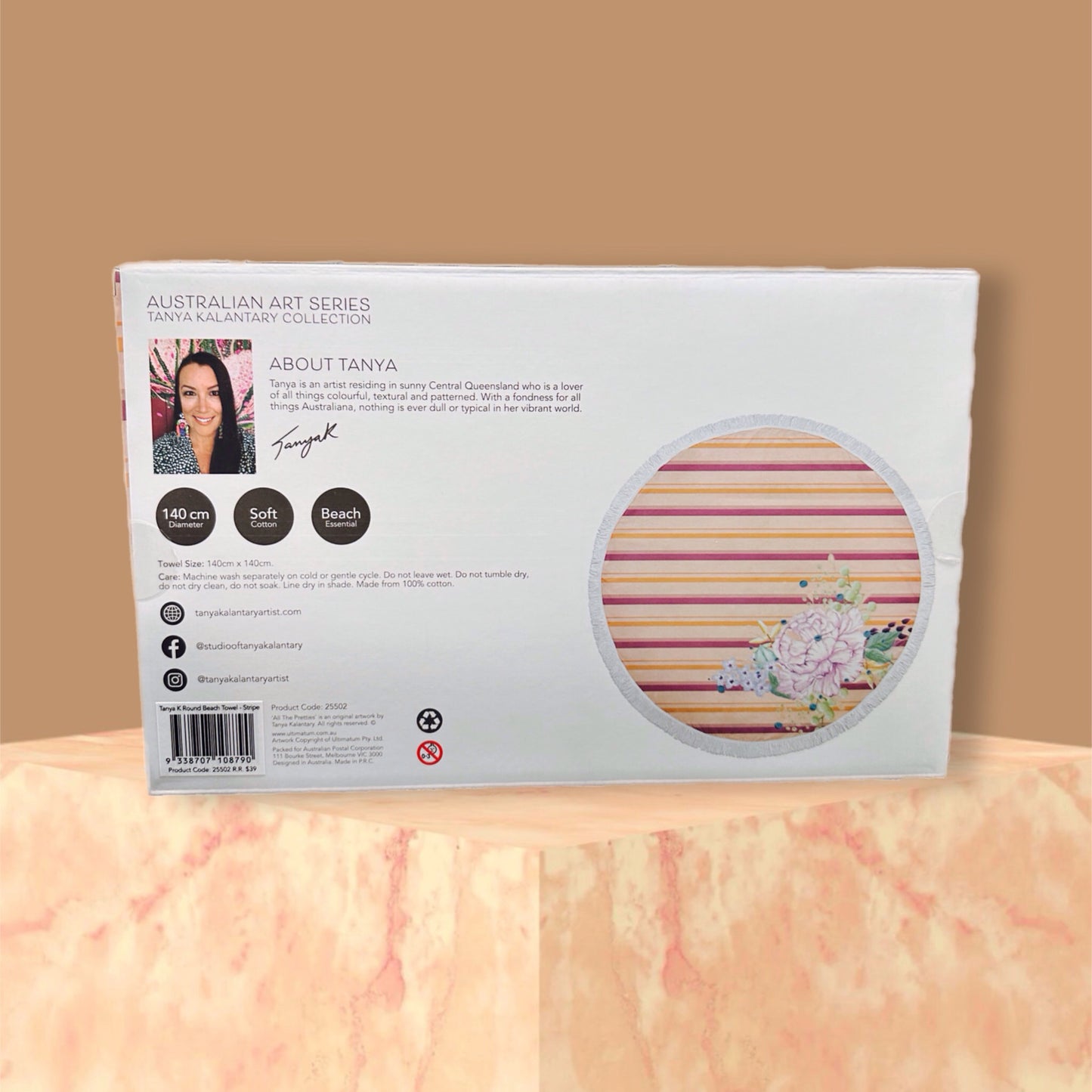 Tanya Kalantary Collection Round Beach Towel - The Cool Collective AU