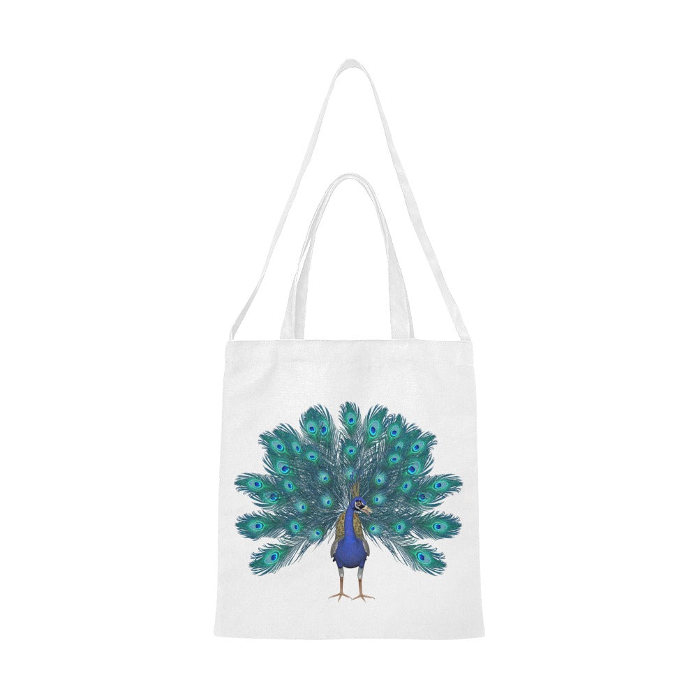 Peacock 2 Canvas Tote Bag - The Cool Collective AU
