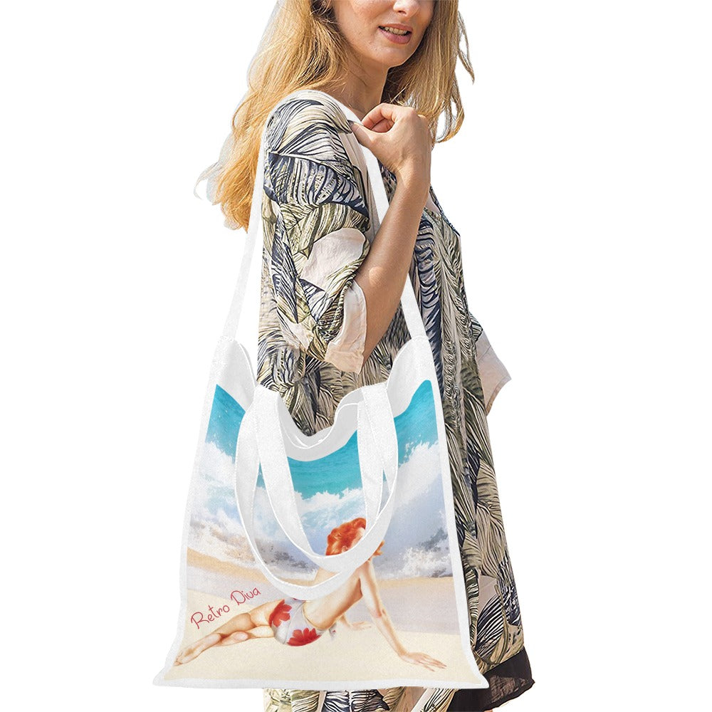 RETRO-DIVA Canvas Tote Bag - The Cool Collective AU
