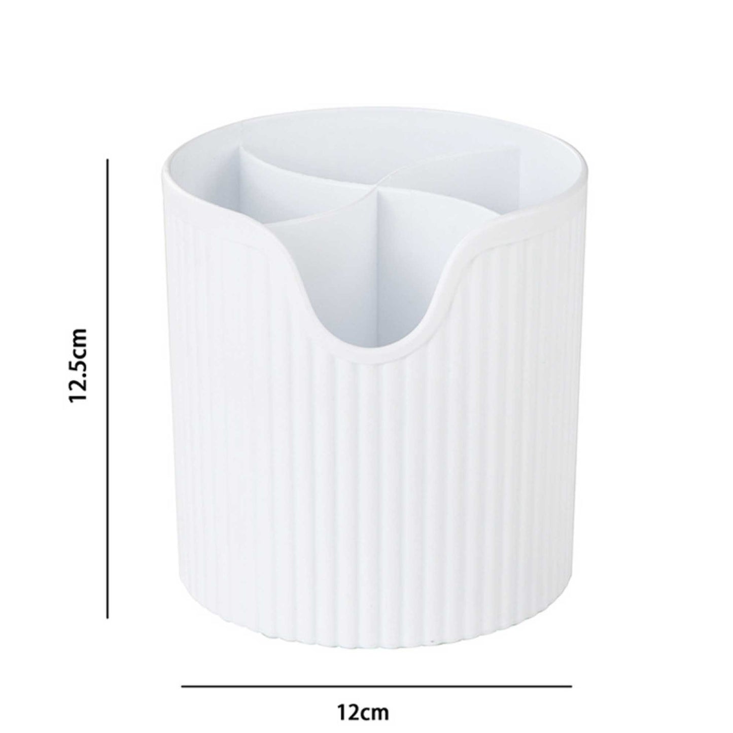 4 Slot Makeup Brush Organiser Bucket - Cosmetic Tool Storage Divider Tin - The Cool Collective AU