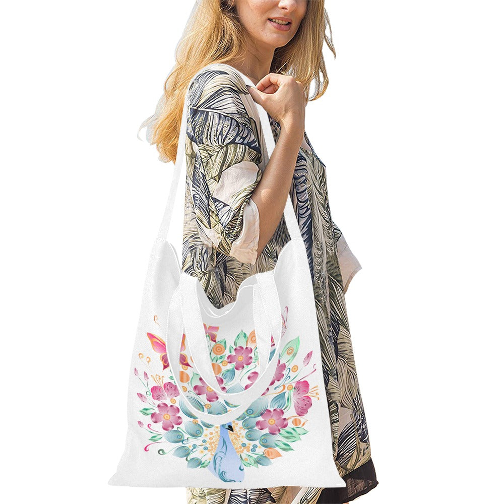 peacock 3 Canvas Tote Bag - The Cool Collective AU