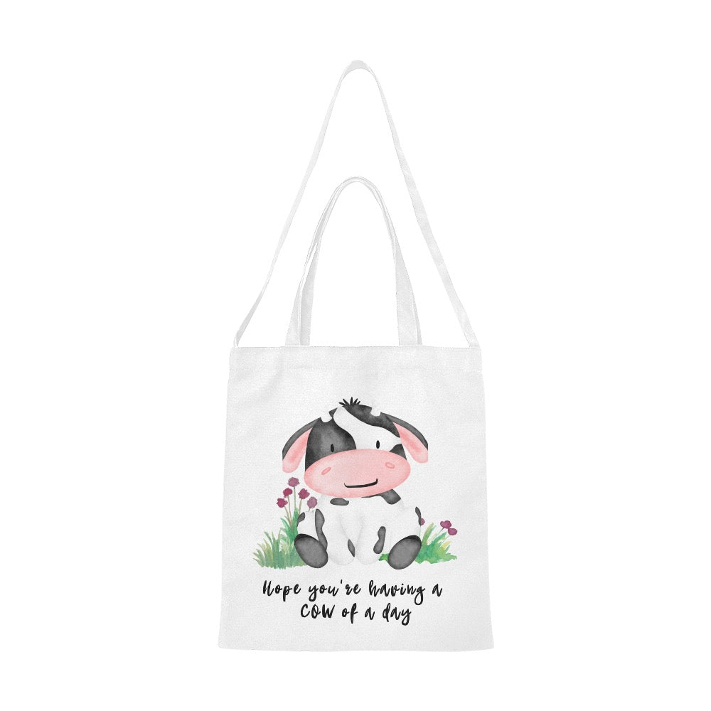 Hope you're having a COW of a day Canvas Tote Bag - The Cool Collective AU
