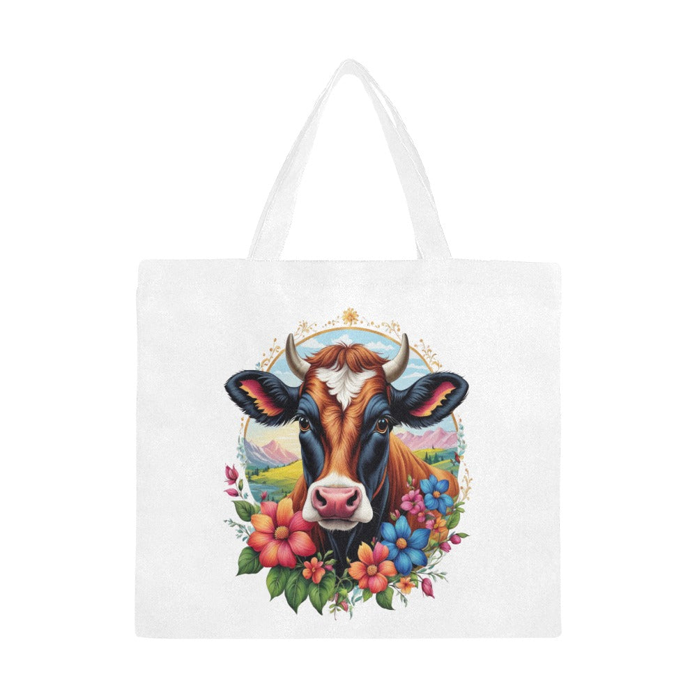 Highland Cow Canvas Tote Bag/Large - The Cool Collective AU