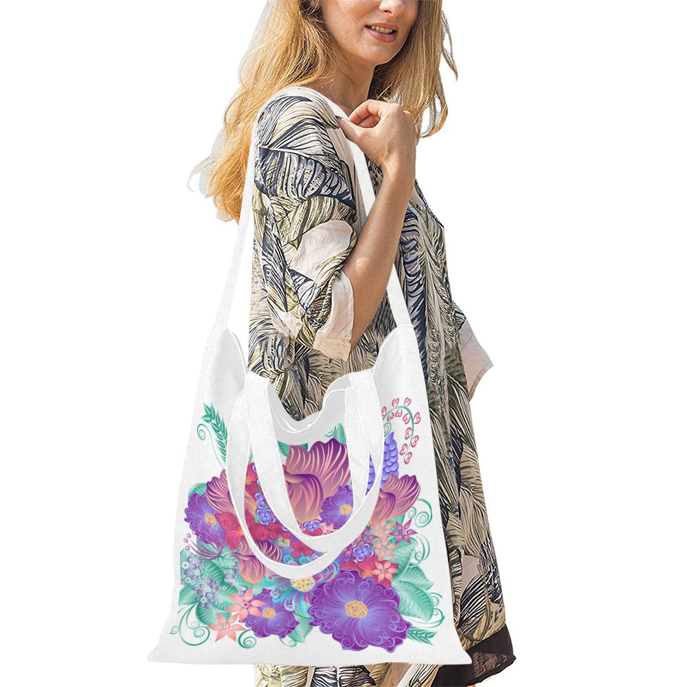 floral illustration Canvas Tote Bag - The Cool Collective AU
