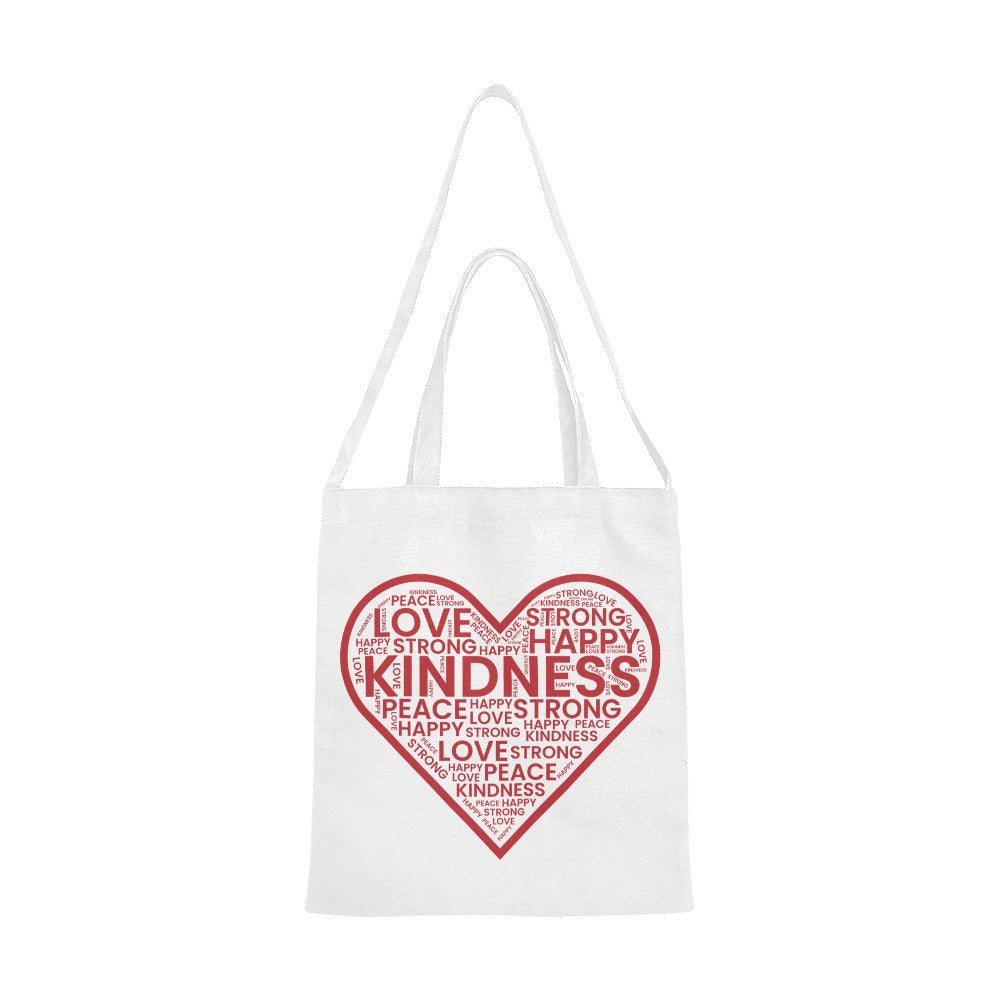 LOVE IS WORD ART Canvas Tote Bag - The Cool Collective AU
