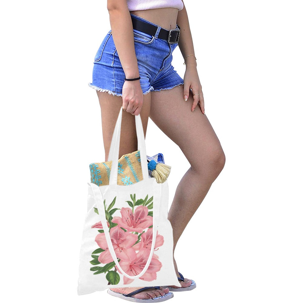 FLORAL-LILY Canvas Tote Bag - The Cool Collective AU