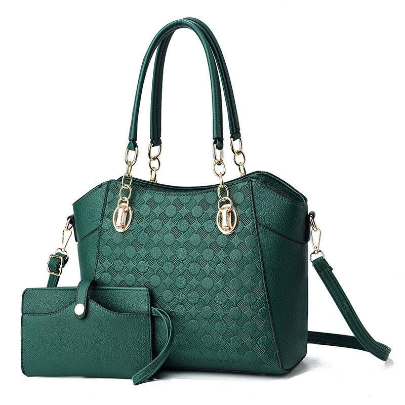 Autumn Winter Women’s Large PU Leather Tote Bag – Retro European American Style - The Cool Collective AU
