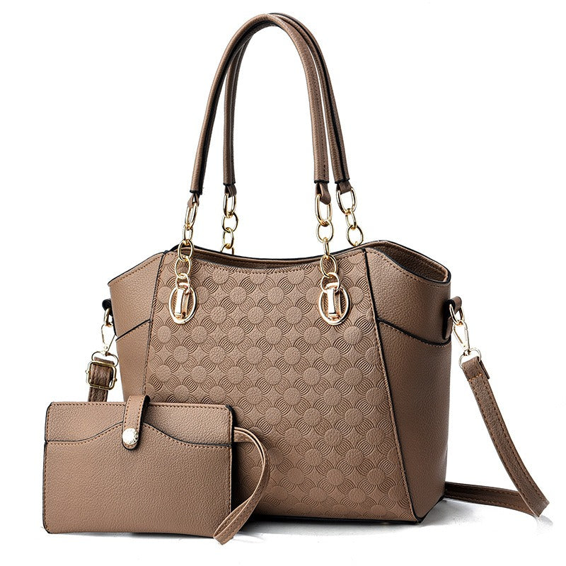 Autumn Winter Women’s Large PU Leather Tote Bag – Retro European American Style - The Cool Collective AU