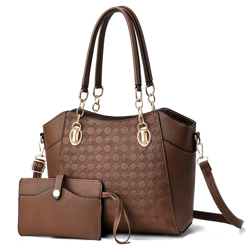 Autumn Winter Women’s Large PU Leather Tote Bag – Retro European American Style - The Cool Collective AU