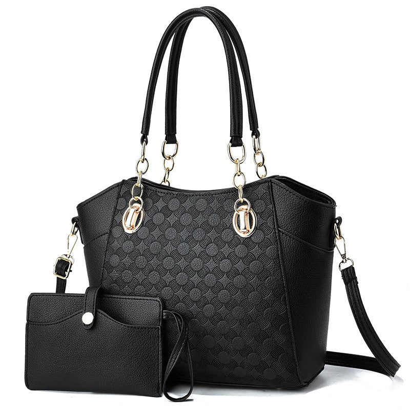 Autumn Winter Women’s Large PU Leather Tote Bag – Retro European American Style - The Cool Collective AU