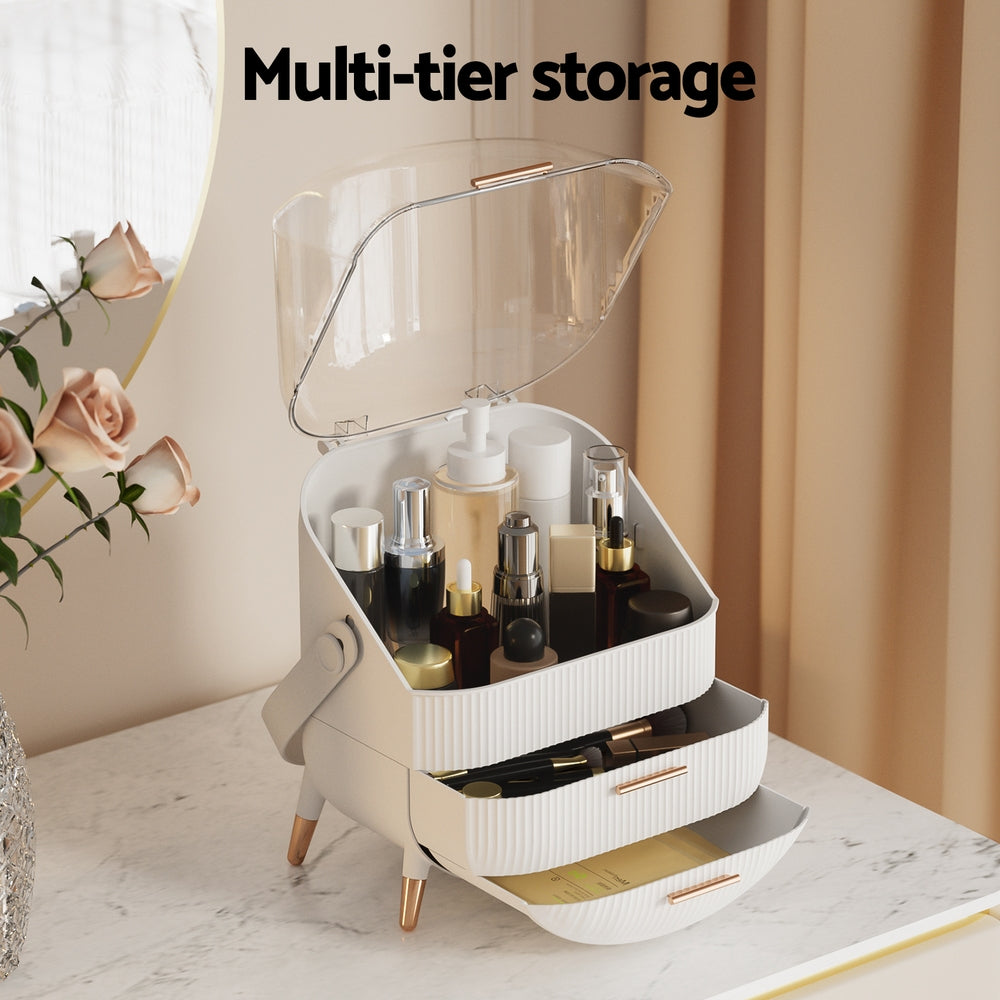 Embellir Makeup Case Portable Cosmetic Organizer Storage Box Jewellery Holder - The Cool Collective AU