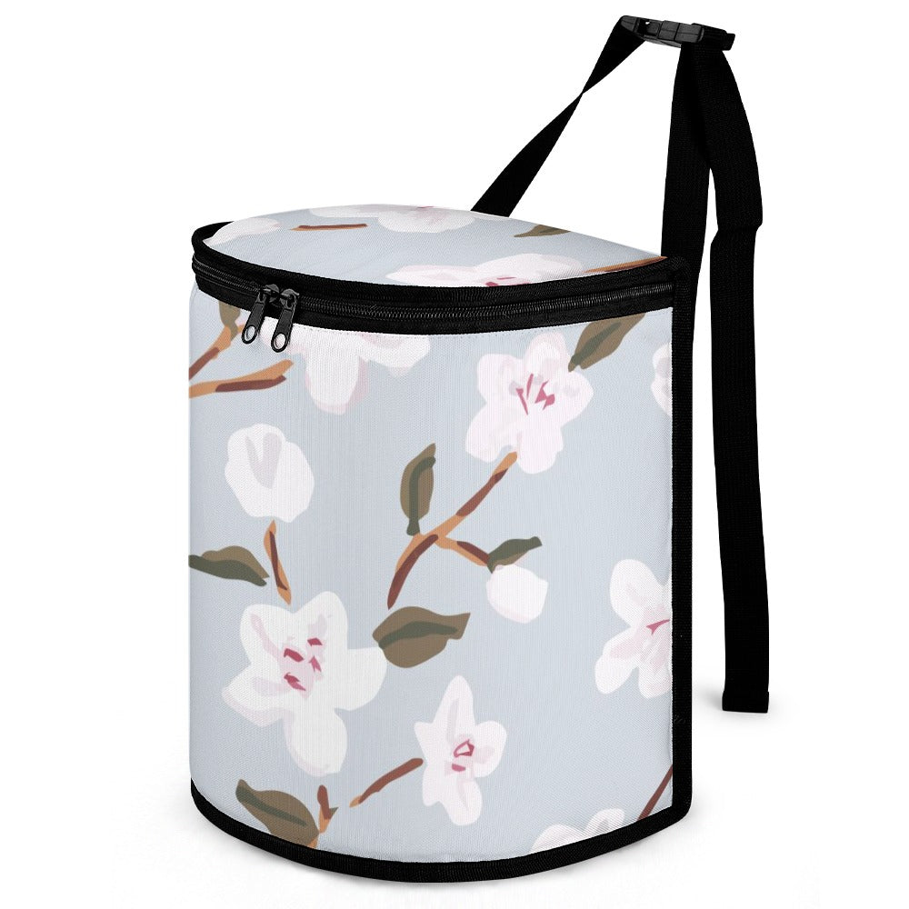 Eggshell Blue Floral Car Garbage Storage Bag - The Cool Collective AU