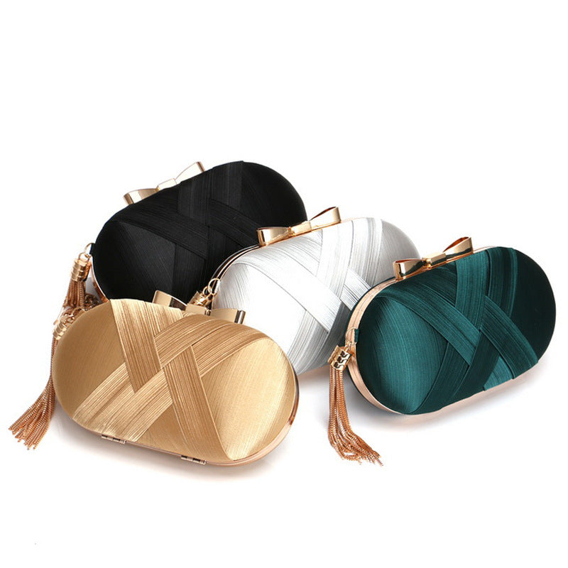 Elegant Tassel Evening Clutch – Women's Handbag for Banquets and Special Occasions - The Cool Collective AU