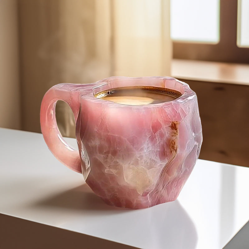 Natural Mineral Crystal Mug - Multicolor Healing & Spiritual Gift - The Cool Collective AU