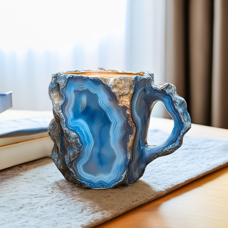 Natural Mineral Crystal Mug - Multicolor Healing & Spiritual Gift - The Cool Collective AU