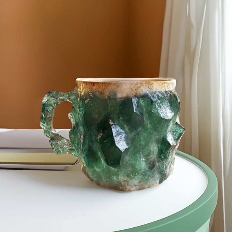 Natural Mineral Crystal Mug - Multicolor Healing & Spiritual Gift - The Cool Collective AU