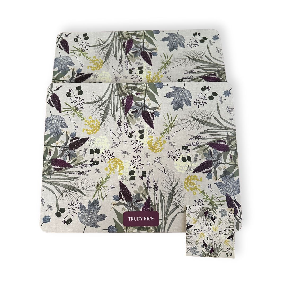 Trudy Rice 'Lorne Gardens' Inspired 6-Piece Cork-Backed Placemat Set - The Cool Collective AU