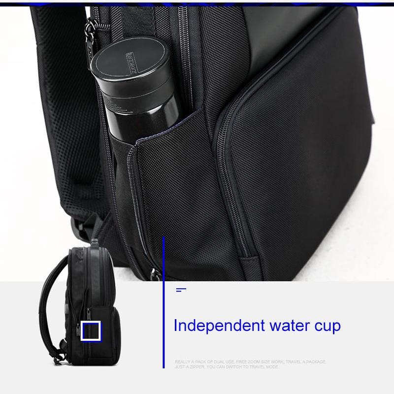 Anti - theft Waterproof Business Backpack for Travel - 30x15x44cm in Black - The Cool Collective AU