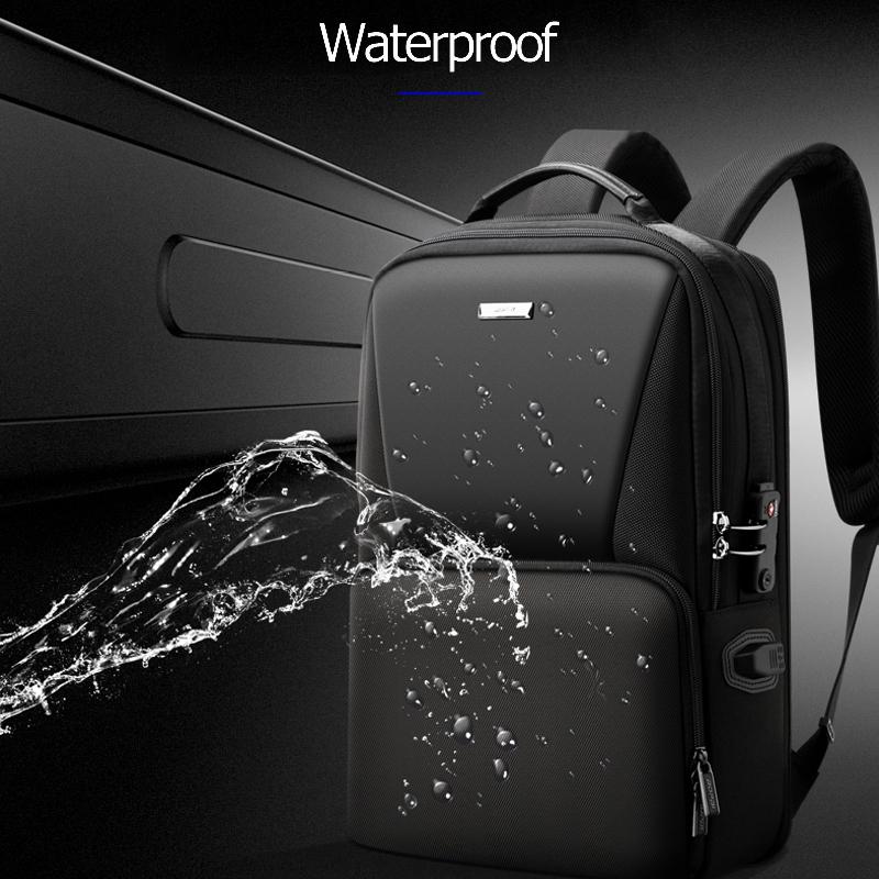 Anti - theft Waterproof Business Backpack for Travel - 30x15x44cm in Black - The Cool Collective AU