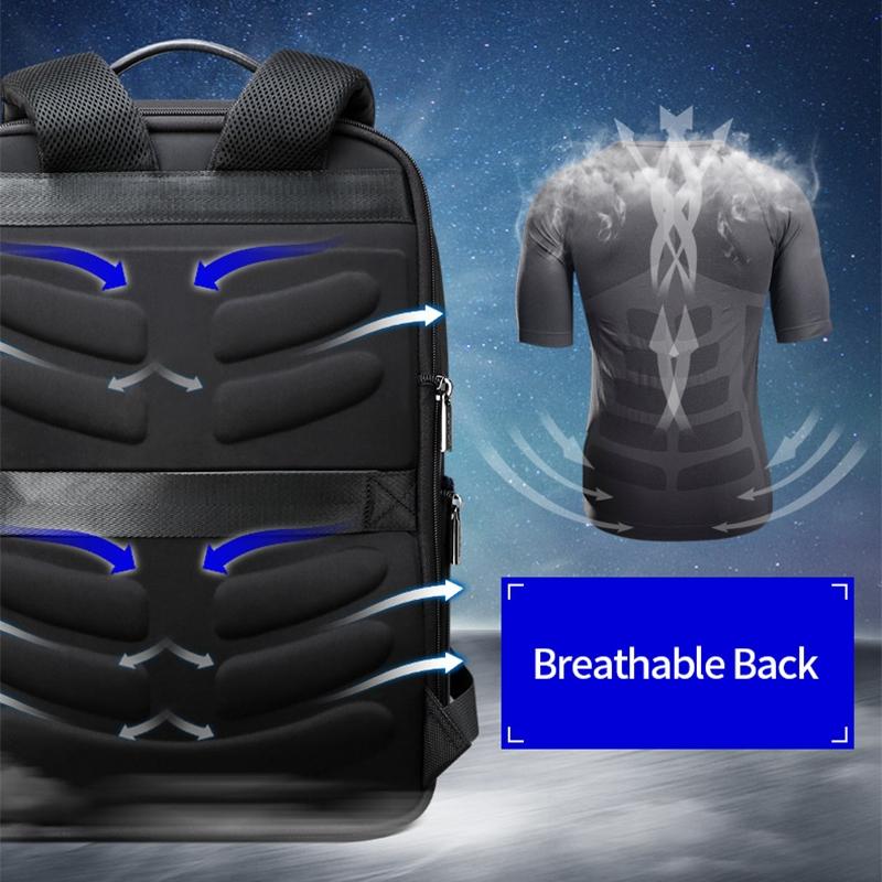 Anti - theft Waterproof Business Backpack for Travel - 30x15x44cm in Black - The Cool Collective AU