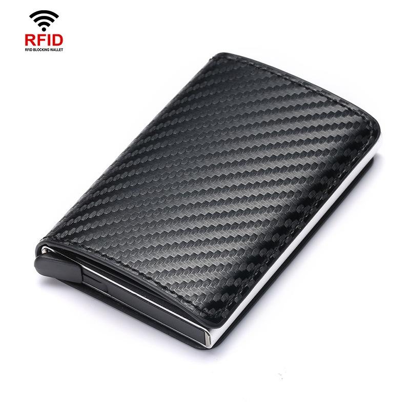 Automatic Rfid Blocking Card Holder with Coin Pocket - Red - The Cool Collective AU
