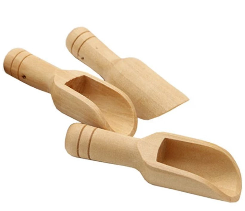 3 x Natural Wooden Scoop - The Cool Collective AU