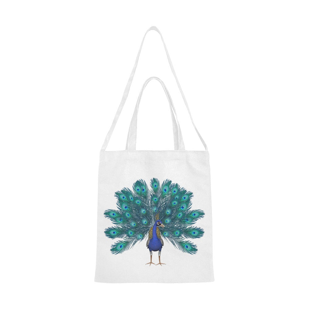 Peacock 2 Canvas Tote Bag - The Cool Collective AU