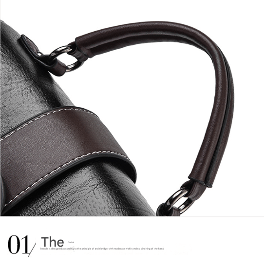 Blue Elegant Women's PU Leather Top Handle Satchel - Versatile Crossbody Bag with Classic Clasp & Braided Detail - The Cool Collective AU