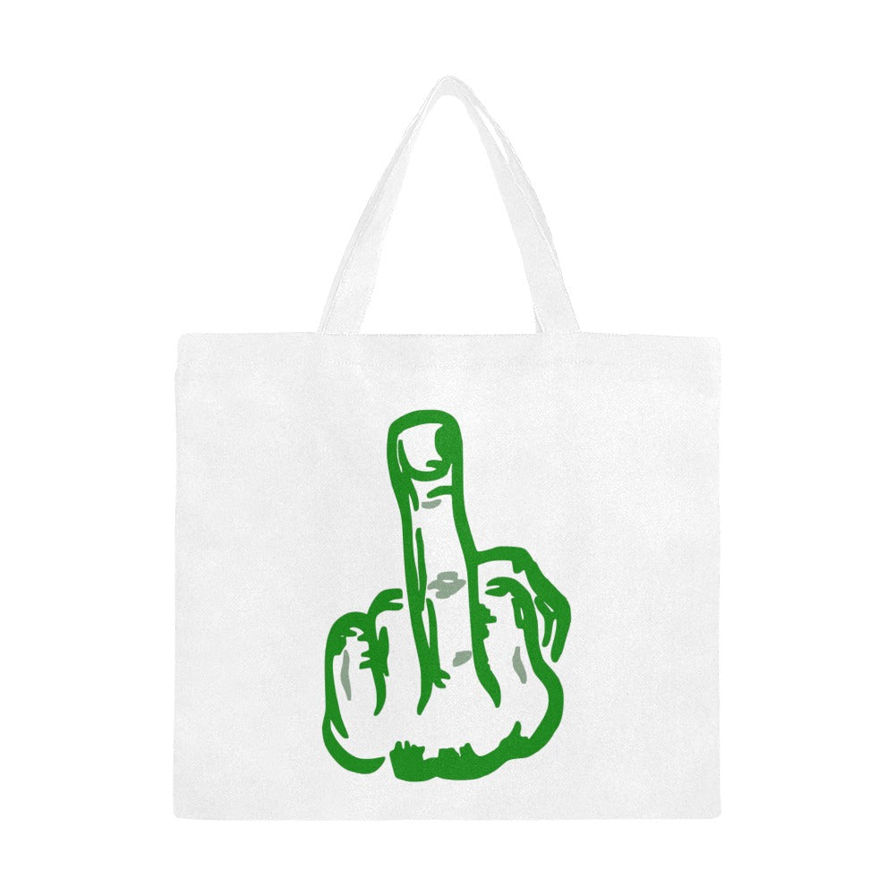 Middle Finger Canvas Tote Bag - The Cool Collective AU