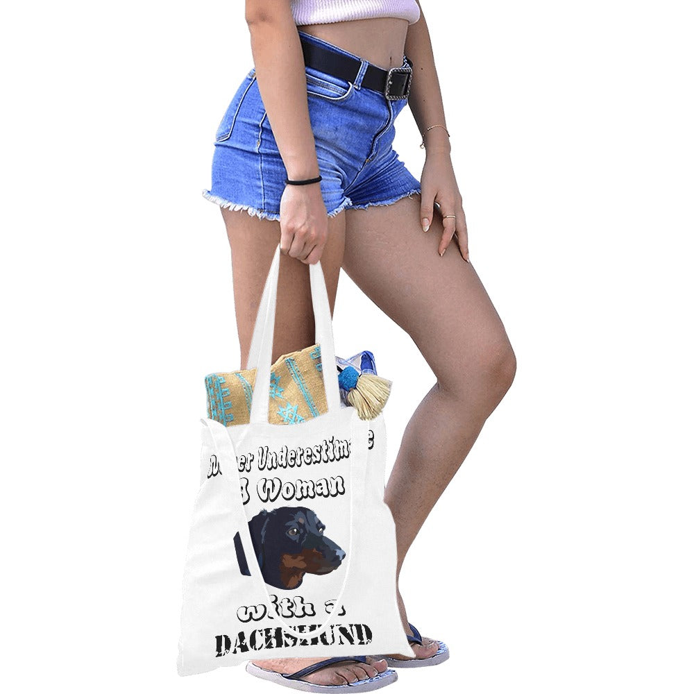 Dachshund 2 Canvas Tote Bag - The Cool Collective AU