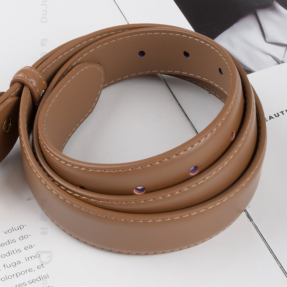Classic Leather Belts for Women, Joyreap Genuine Leather Womens Belts with Gold Buckle (Black) - The Cool Collective AU