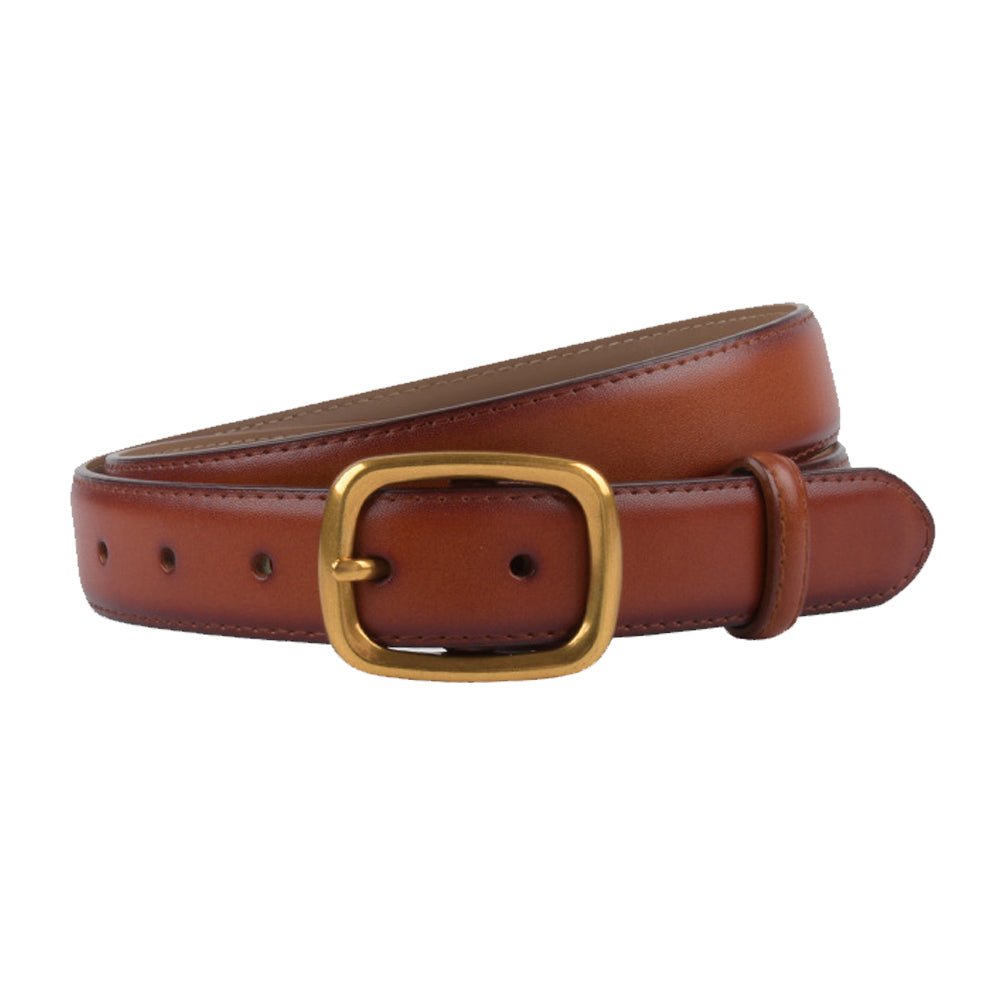 Classic Leather Belts for Women, Joyreap Genuine Leather Womens Belts with Gold Buckle (Brown) - The Cool Collective AU