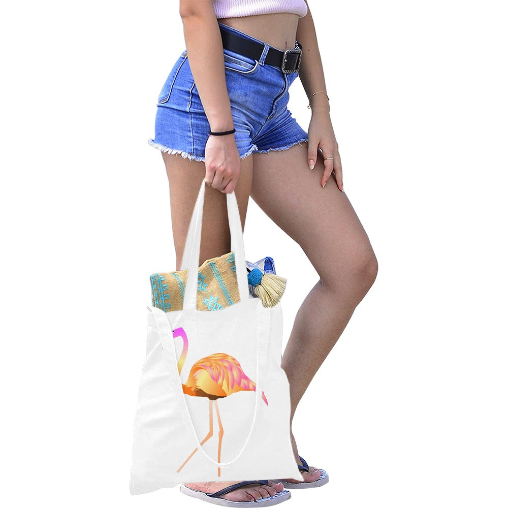 Pink Flamingo 2 Canvas Tote Bag - The Cool Collective AU