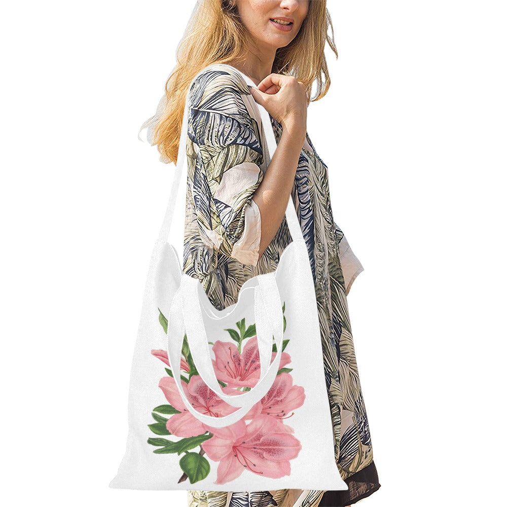 FLORAL-LILY Canvas Tote Bag - The Cool Collective AU