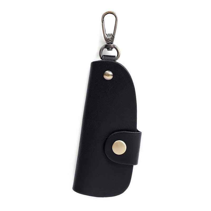 Genuine Leather Wallet Purse Bag Case Holder Key Ring Pouch Bag Safe Hanger (Black) - The Cool Collective AU
