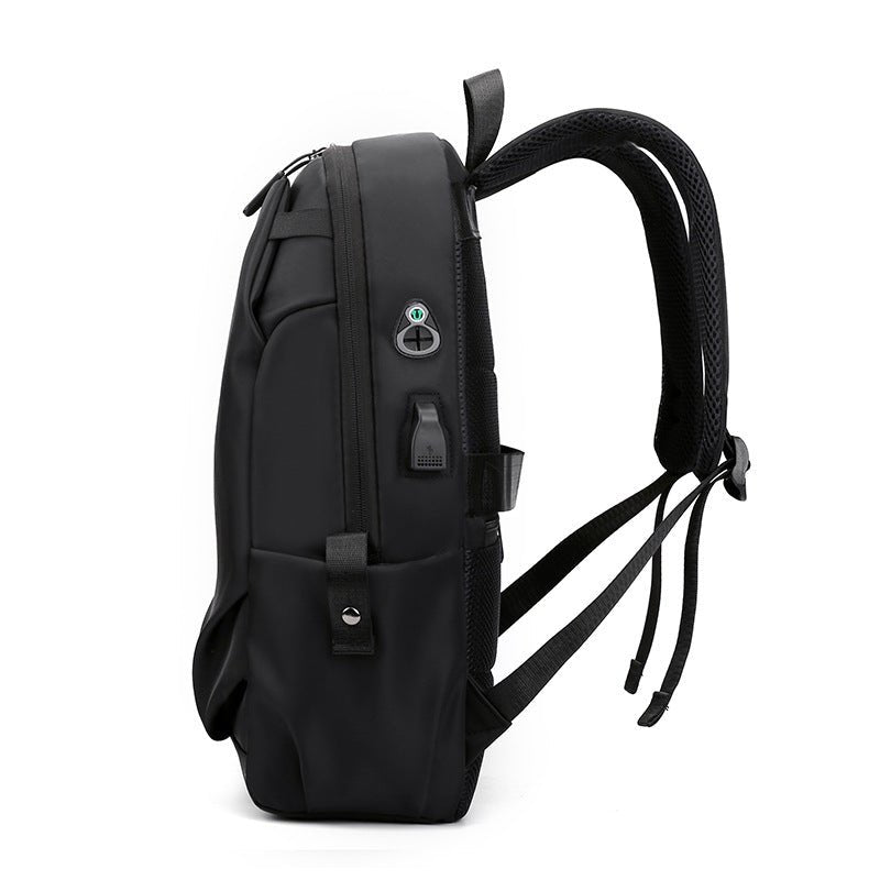 Grey Modern Anti - Theft Laptop Backpack with USB Charging Port - Water - Repellent Travel & Business Bag for 15.6 Inch Laptops - The Cool Collective AU