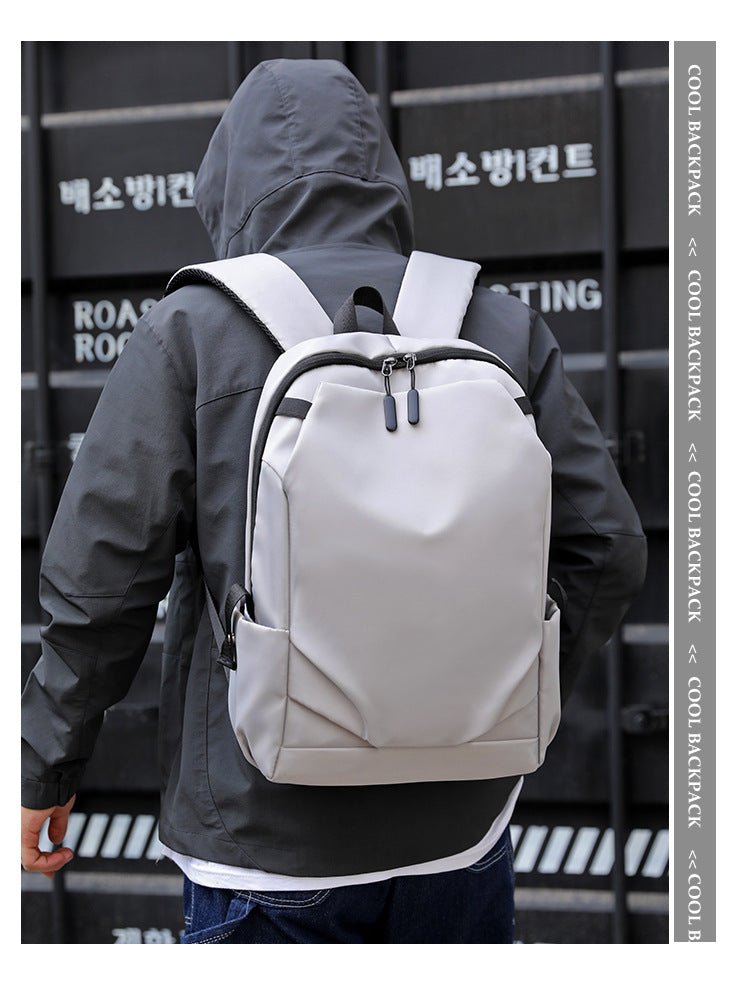 Grey Modern Anti - Theft Laptop Backpack with USB Charging Port - Water - Repellent Travel & Business Bag for 15.6 Inch Laptops - The Cool Collective AU