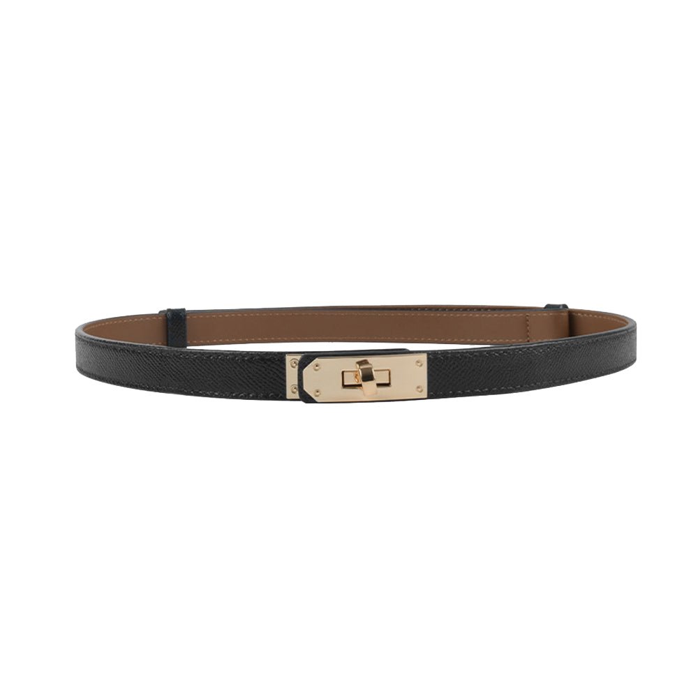 Luxury Cow Leather Women Waist Belt Slim Corset Strap Dress Shirt Belt (Black) - The Cool Collective AU