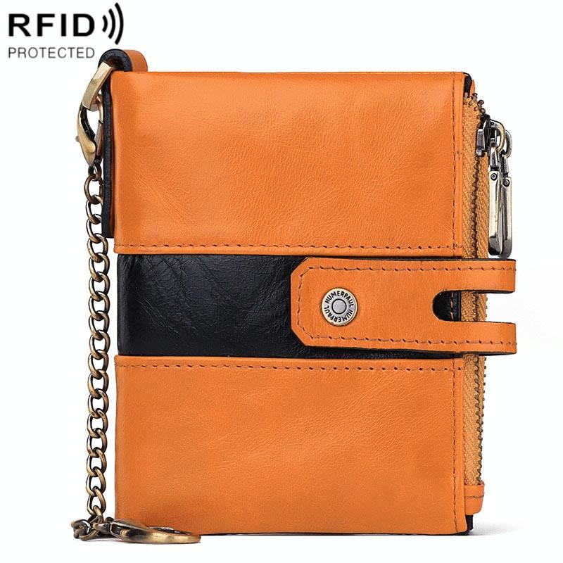 Retro Mens Coin Purse with Rfid Protection - Brown - The Cool Collective AU