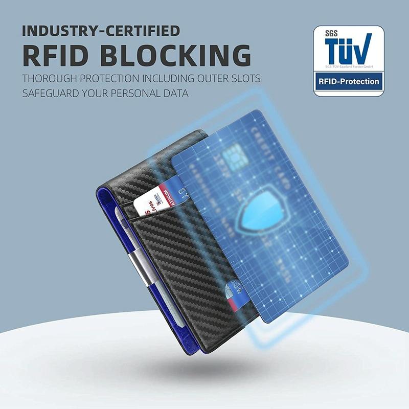 Rfid - protected Leather Credit Card Wallet - Secure & Stylish - Black - The Cool Collective AU
