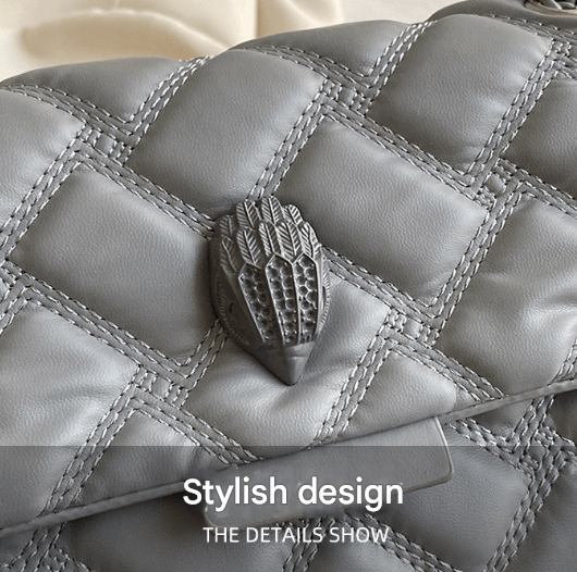 White Chic Quilted Crossbody Bag for Women - PU Leather Diamond Pattern Chain Strap Shoulder Purse with Elegant Clasp - The Cool Collective AU