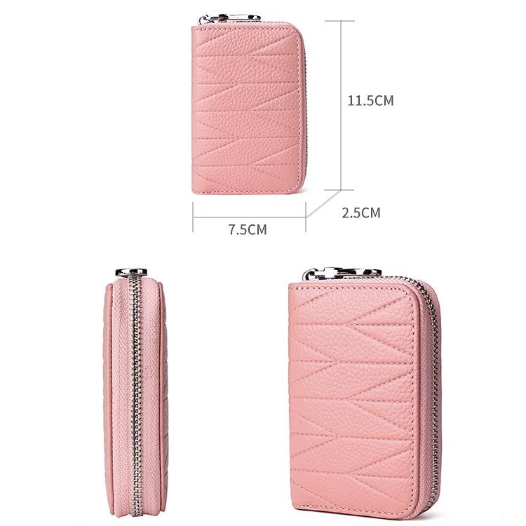 Women Anti Magnetic Leather Rfid Wallet - Pink - The Cool Collective AU