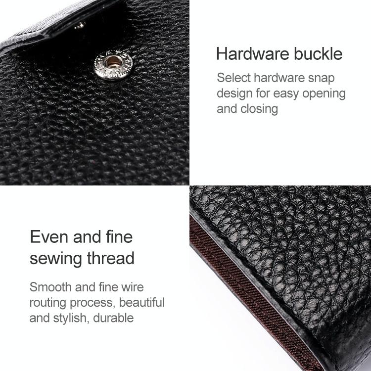 Women Vertical Cowhide Leather Rfid Wallet - Coffee - The Cool Collective AU
