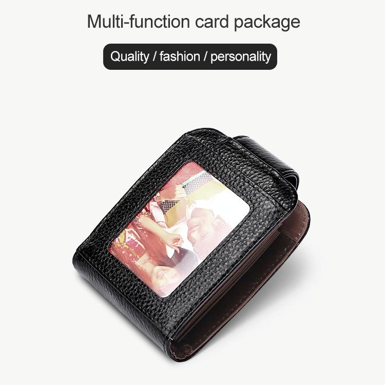 Women Vertical Cowhide Leather Rfid Wallet - Purple - The Cool Collective AU