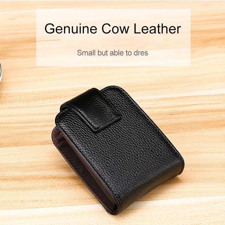 Women Vertical Cowhide Leather Rfid Wallet - Sapphire Blue - The Cool Collective AU