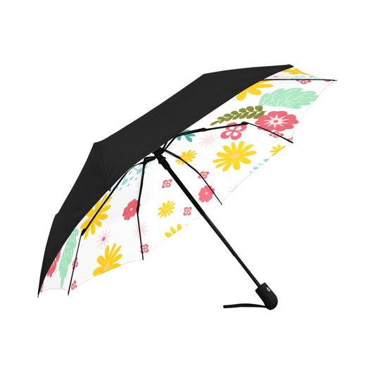 Floral Arrangement Anti-UV Auto-Foldable Umbrella - The Cool Collective AU