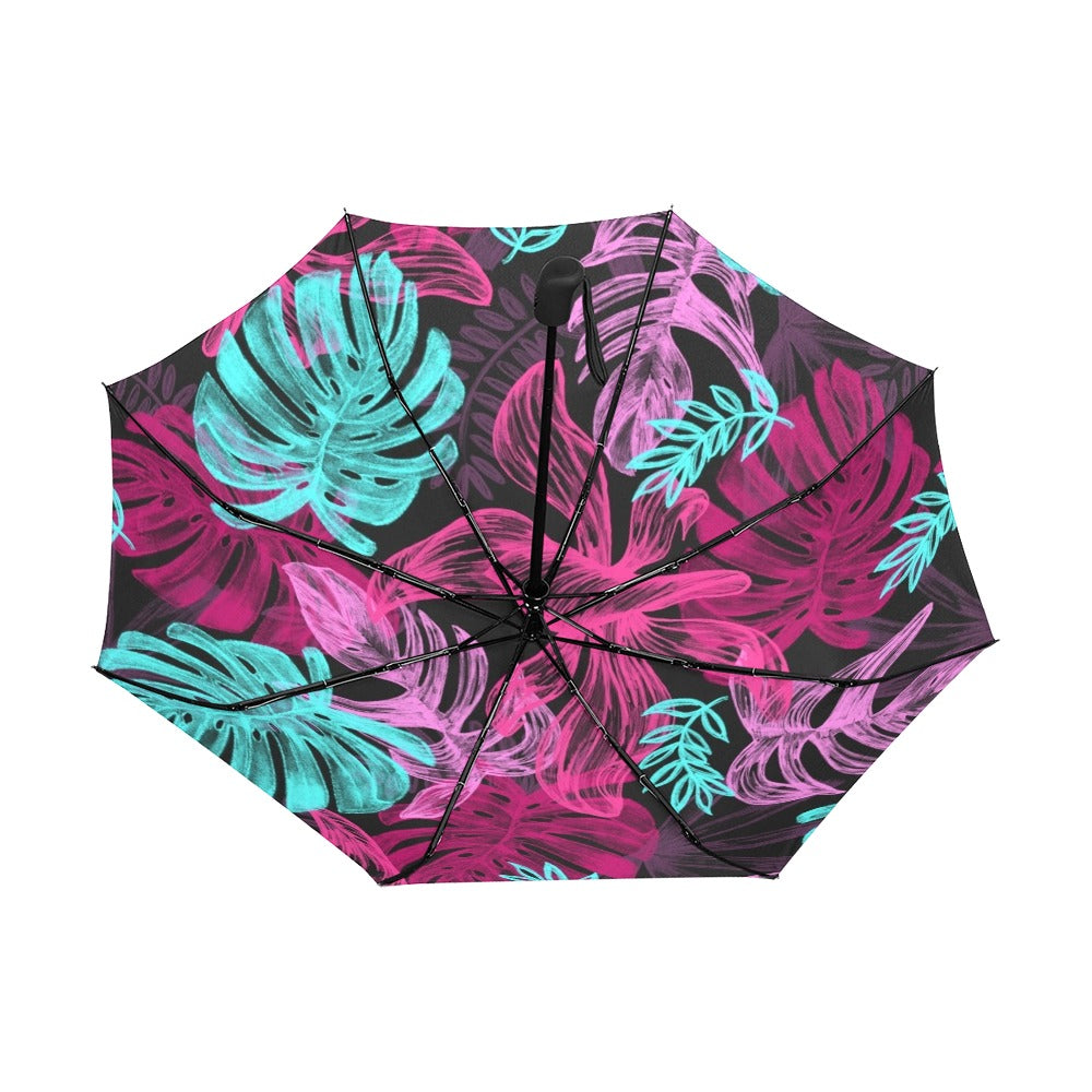 Tropical Reds Anti-UV Auto-Foldable Umbrella - The Cool Collective AU